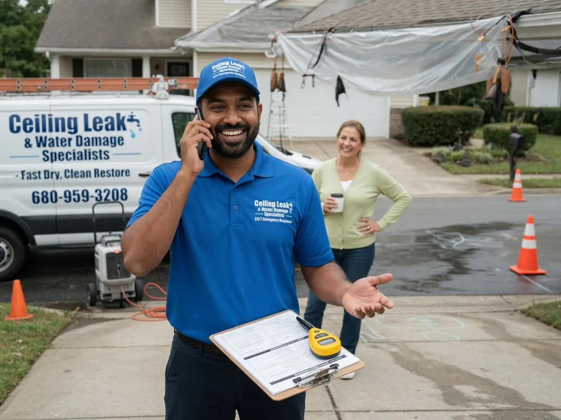 Ceiling Leak Cleanup Warr Acres, OK FAQs